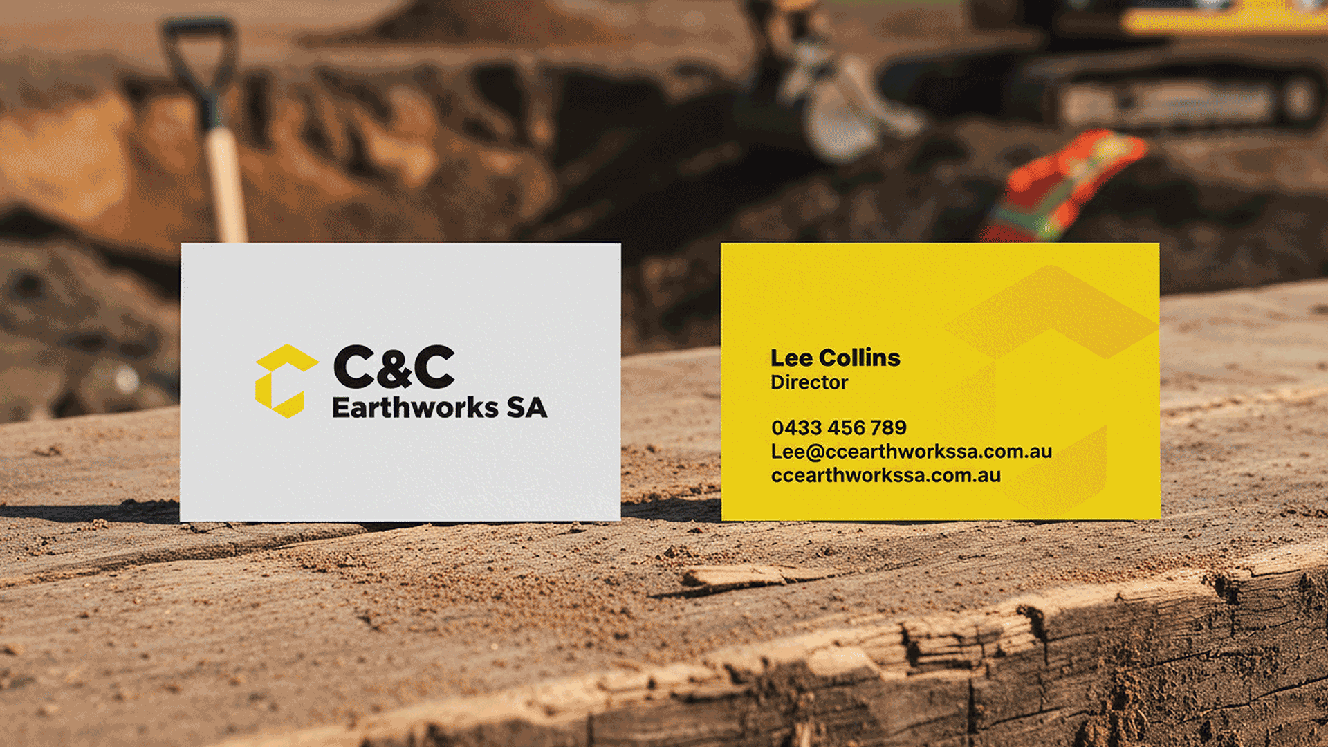 C&C Earthworks SA business cards