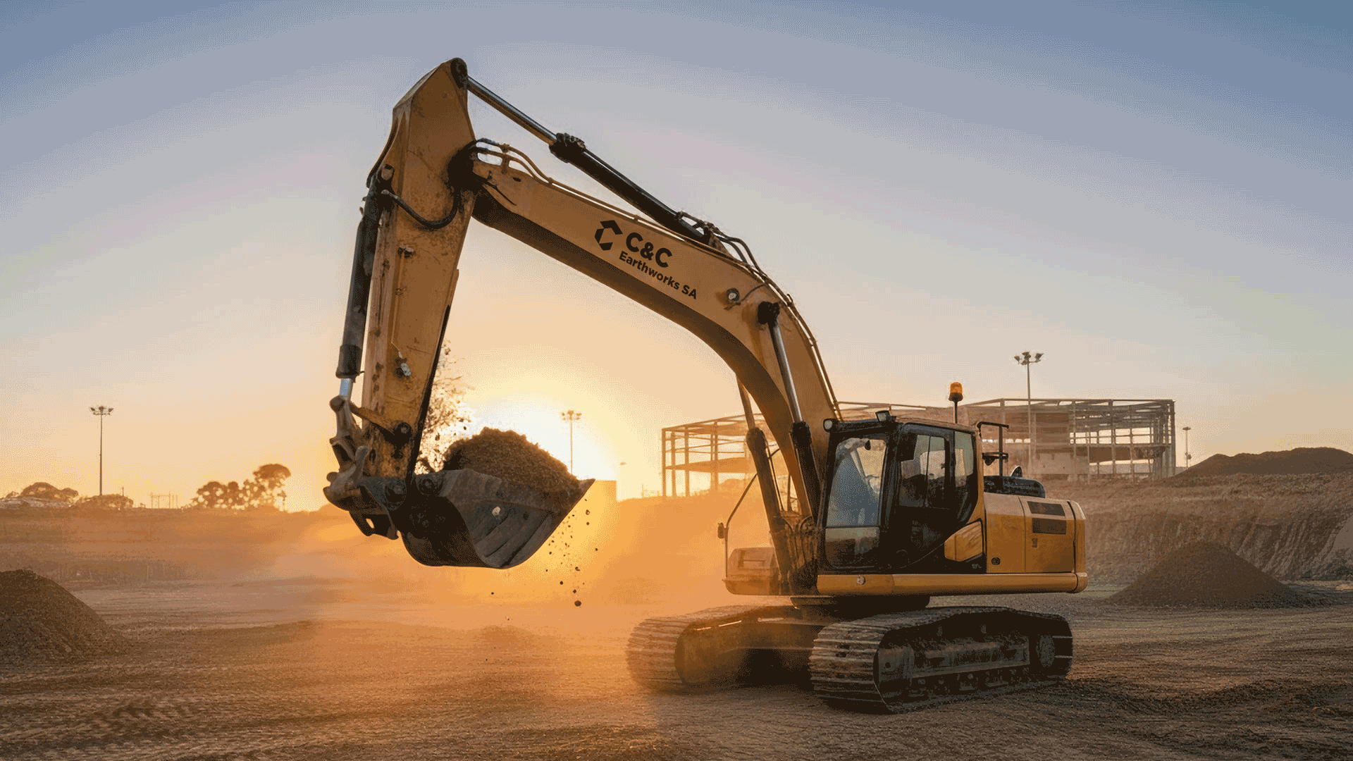 C&C Earthworks SA excavator
